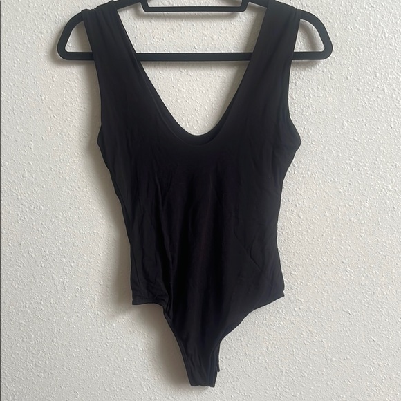 Black Bodysuit with Ghost Print - Picture 4 of 5